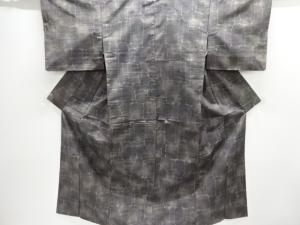 石畳模様織り出し手織り紬着物